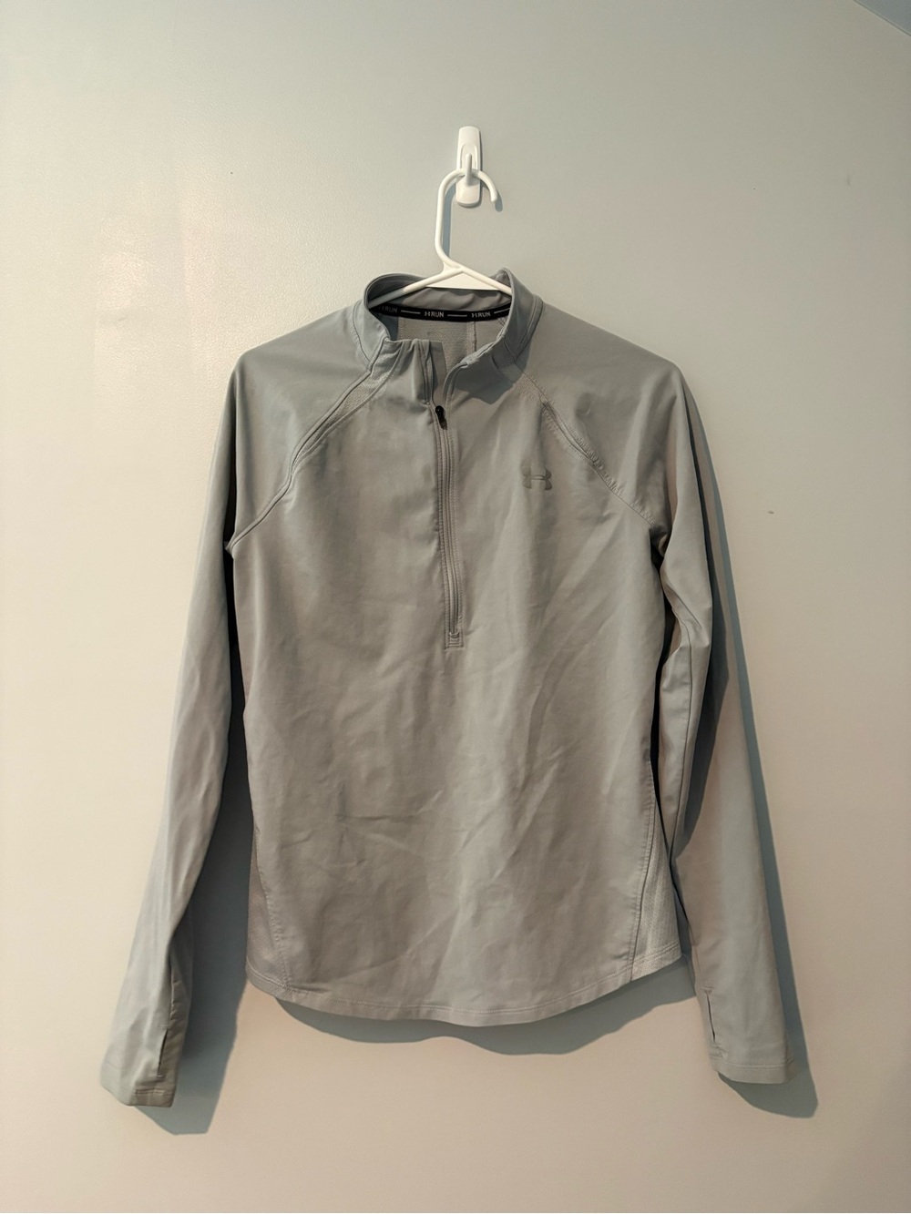 Under Armour Light Gray Women's Half-Zip Performance Top